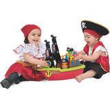 Brinquedo Barco Navio Pirata Grande Com