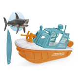 Brinquedo Barco Pesca Tubarão Shark Wave