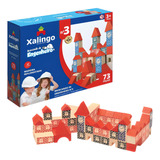 Brinquedo Blocos De Montar Brincando De Engenheiro 73 Peças
