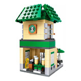 Brinquedo Blocos De Montar Mini Lojas Café Starback Educativ