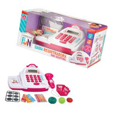 Brinquedo Caixa Registradora Mini Shopping Luz Som E Scaner
