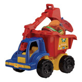 Brinquedo Caminhão Carrinho De Praia 11 Peças E Caçamba Mor