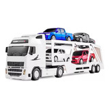 Brinquedo Caminhão Cegonheira Diesel Rx Branco