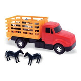 Brinquedo Caminhão Com Cavalos Diverplas Cor