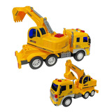 Brinquedo Caminhão Construção Infantil Com Luz