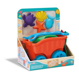 Brinquedo Carriola De Praia Com Acessórios Regador E Balde