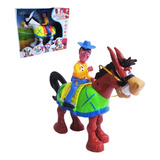 Brinquedo Cavalo Animal Musical Anda Faz Som Luz Trota Cores