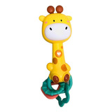 Brinquedo Chocalho Girafa Musical Mordedor Macio