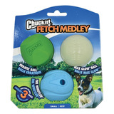 Brinquedo Chuckit Fetch Medley Pack 3 Bolas Cães Pequeno