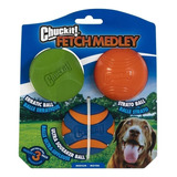 Brinquedo Chuckit Fetch Medley Pack 3 Bolas Para Cães Médio