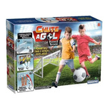 Brinquedo Chute A Gol 2 Traves Bola Lona Alvo 2 Barreiras