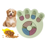 Brinquedo Comedouro Interativo Cães Quebra Cabeça Pata Pet Cor Verde