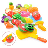 Brinquedo Comidinha Cozinha Frutas Verdura Velcro