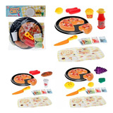 Brinquedo Comidinha Cozinha Pizza Velcro Batata Food Lanche