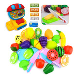 Brinquedo Cozinha Comidinha Fruta Legumes Cortar Crec Crec