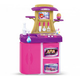 Brinquedo Cozinha Infantil Menina Princesas Rosa 89 Cm