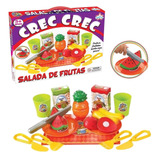 Brinquedo Crec Crec  Salada De Frutas Comidinhas Com Velcro
