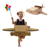 Brinquedo Criança Avião Papelão Pintar Desenhar 3 4 5 Anos
