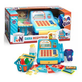 Brinquedo Criança Caixa Registradora Creative Azul Multikids