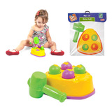 Brinquedo Criança Infantil Bate Martelo Rata Tuff Educativo