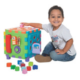 Brinquedo Cubo Educativo Didático Multiatividades Mercotoys