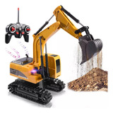 Brinquedo De Controle Remoto Rc Backhoe 1:24 De 6 Canais