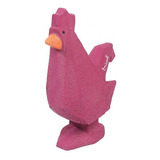 Brinquedo De Látex Para Cães Textures Galo Alfa Mimo Pp105 Cor Rosa