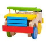 Brinquedo De Madeira Mdf Carrinho Jipe Jeep Colorido