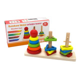 Brinquedo De Madeira Pedagógico Educativo Encaixe Autista