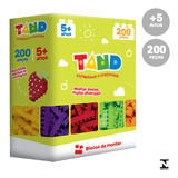 Brinquedo De Montar Tand Kids 200 Peças Coloridas Toyster