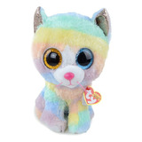 Brinquedo De Pelúcia Gata Gatinha Zoiuda Olhos De Vidro Ty