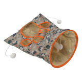 Brinquedo De Túnel Para Gatos De Papel Dobrável De 3 Camadas