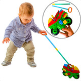 Brinquedo Didático Presente Infantil Passeio Empurrar Andado