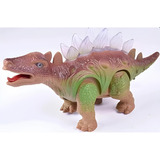 Brinquedo Dinossauro Estegossauro Anda Com Luz
