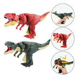 Brinquedo Dinossauro T-rex Gatilho Som Luz Movimento Tik Tok