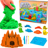 Brinquedo Educativo Areia Cinética C/ Moldes
