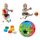 Brinquedo Educativo Bola Didático Encaixe Para Criança +1ano