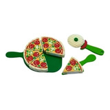 Brinquedo Educativo Comidinhas De Madeira - Kit Pizza