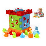 Brinquedo Educativo Cubo Castelo Peças Encaixe