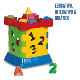 Brinquedo Educativo Cubo Didatico Montessori Castelo