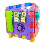 Brinquedo Educativo Cubo Didático Telefone Encaixar
