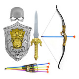 Brinquedo Espada Escudo Arco E Flecha Fantasia Medieval
