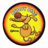 Brinquedo Frisbee De Espuma Cães Buddy Toys Cor Amarelo E Laranja