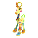 Brinquedo Girafa Mordedor Chocalho Bebê Pelúcia