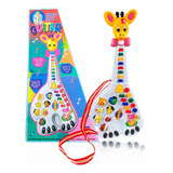 Brinquedo Guitarra De Animais Infantil Musical Bebê Com Luz