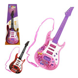 Brinquedo Guitarra Musical Star Com Som
