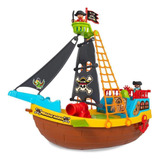 Brinquedo Infantil Barco Pirata Com