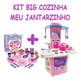 Brinquedo Infantil Cozinha Rosa + Super
