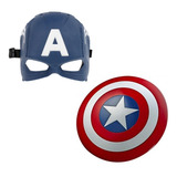 Brinquedo Infantil Escudo Capitão América + Máscara 