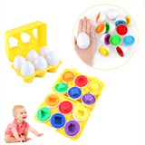 Brinquedo Infantil Montessori Caixa Ovos Encaixar